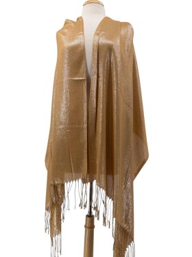 Glitter Pashmina Shawl Gold Glitter Pashmina Shawl Gold