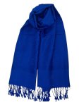 Paisley Jacquard Shawl Blue