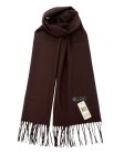 (image for) Woven Plain Scarf Coffee