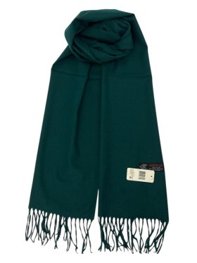 Woven Plaid Scarf Hunter Green