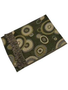 Circle Design Scarf Army Green