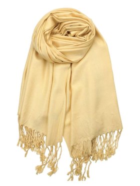 Solid Pashmina Yellow