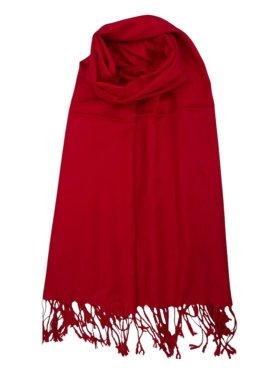 Solid Pashmina Red