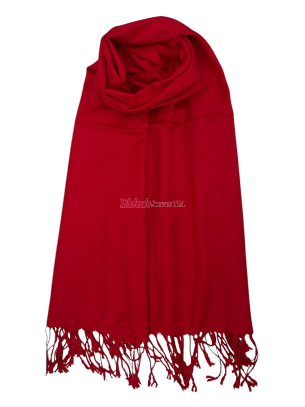 (image for) Solid Pashmina Red