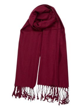 Solid Pashmina Jujuba Red