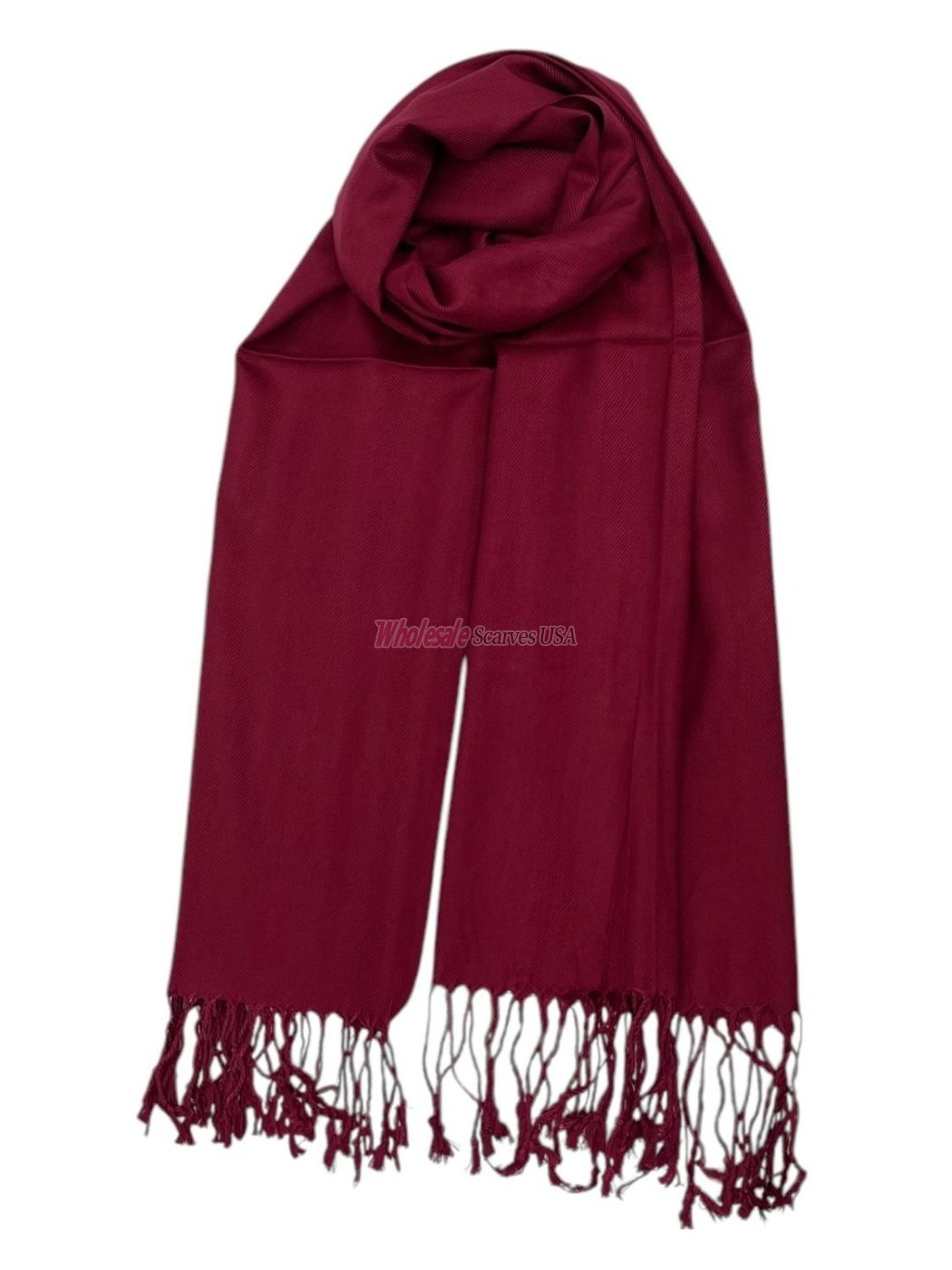 (image for) Solid Pashmina Jujuba Red