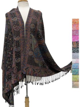 Multi Print Elegant Pashmina ( 12COLORS, 1DZ)