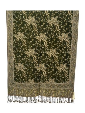 Small Paisley Scarf Army Green Small Paisley Scarf Army Green