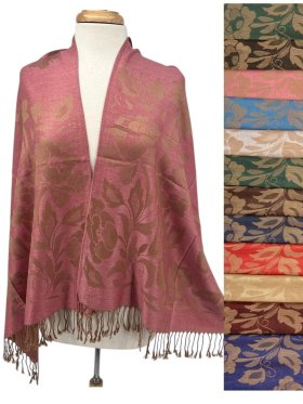 Reversible Butterfly Pashmina 1 DZ, Asst. Color