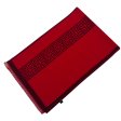 (image for) Reversible Cashmere Feel Scarf with Holiday Design 12-pack Red/Black