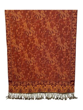 Small Paisley Scarf Rust Red Small Paisley Scarf Rust Red