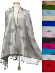 (image for) Family tree grandma gift scarf keepsake Pashmina 1 DZ, Asst. Color