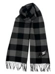 (image for) Cashmere Feel Plaid Scarf 12-pack Black/Grey