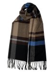 (image for) Cashmere Feel Plaid Scarf 12-pack Brown/Blue/Grey/Black