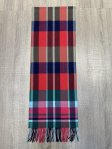 (image for) Cashmere Feel Plaid Scarf 12-pack Red/Green/Blue/Navy SW-42