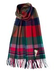 (image for) Cashmere Feel Plaid Scarf 12-pack Red/Green/Blue/Navy SW-42