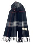 (image for) Cashmere Feel Classic Scarf 12-pack Navy/White/Red CSW01