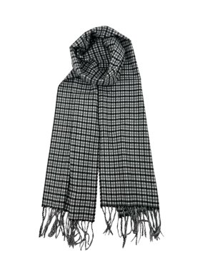 Plaid Cashmere Feel Scarf 12-pack SW44 Black/White