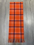 (image for) Cashmere Feel Plaid Scarf 12-pack Orange/Blue/White SW-45