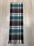 (image for) Plaid Cashmere Feel Scarf 12-pack Green/Grey /Brown SW-53