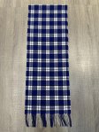 (image for) Cashmere Feel Plaid Scarf 12-pack Blue/White/Black