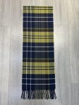 (image for) Cashmere Feel Plaid Scarf 12-pack Charcoal/Navy/Yellow