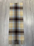 (image for) Cashmere Feel Plaid Scarf 12-pack Neutral/Brown SW-69