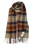 (image for) Cashmere Feel Plaid Scarf 12-pack Neutral/Brown/Black SW-70