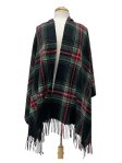 (image for) Cashmere Feel Plaid Scarf Shawl Black/Red/Green/Yellow