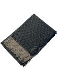 (image for) Woven Cashmere Feel Shawl Navy