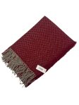 (image for) Woven Cashmere Feel Shawl Burgundy