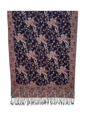Small Paisley Scarf Black/Burgundy Small Paisley Scarf Black/Burgundy