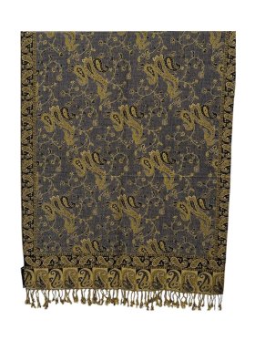 Small Paisley Scarf Grey/Yellow Small Paisley Scarf Grey/Yellow