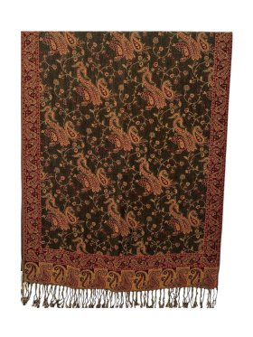 Small Paisley Scarf Burgundy Olive Small Paisley Scarf Burgundy Olive
