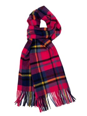 Plaid Cashmere Feel Scarf 12-pack Pink/Navy/Yellow CSW15