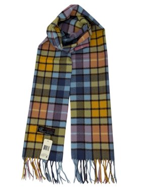 Cashmere Feel Plaid Scarf 12-pack Yellow/Pink/Blue Cashmere Feel Plaid Scarf 12-pack Yellow/Pink/Blue